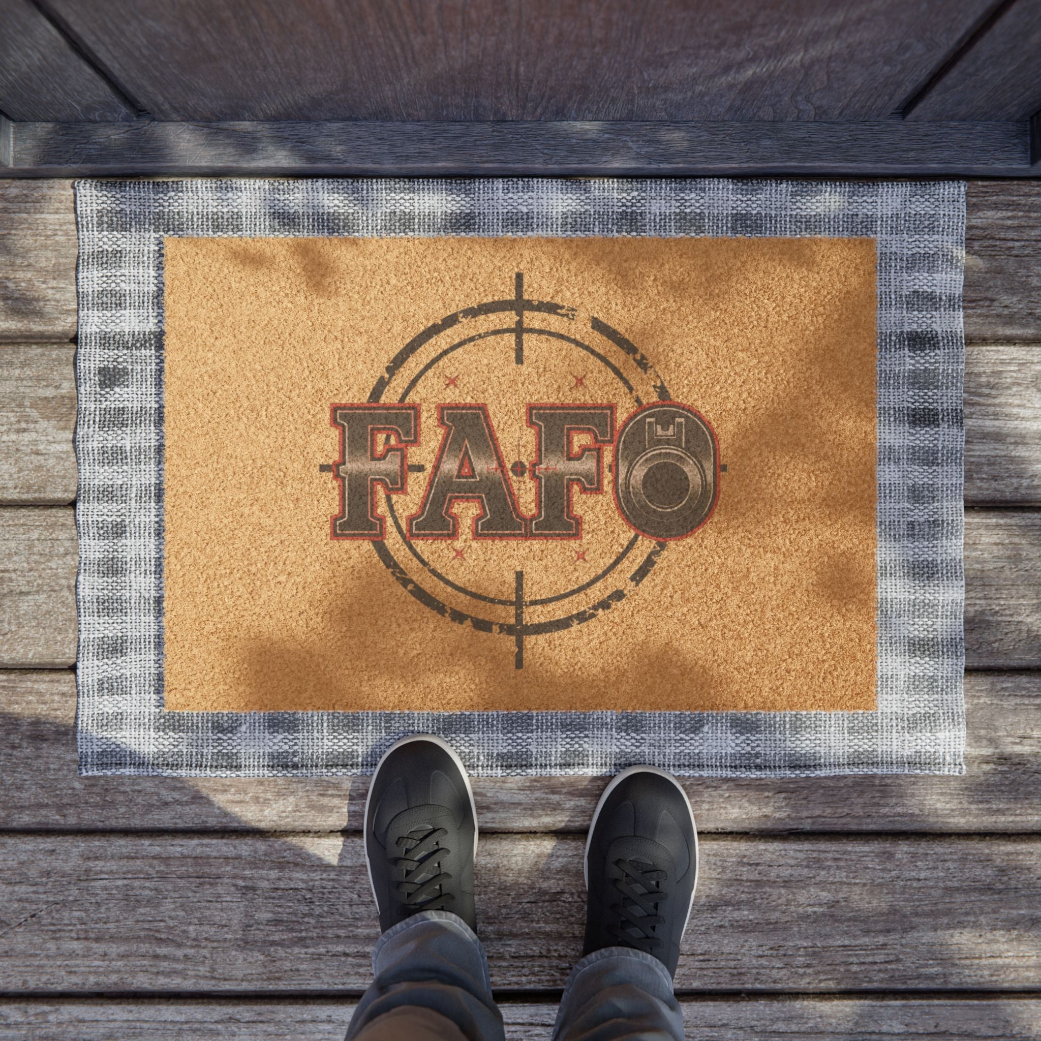 FAFO Doormat - Welcome Guests with Attitude | Durable and Stylish Entryway Rug