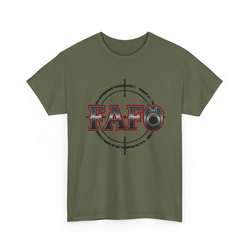 FAFO Gun Barrel T-Shirt — Bold Statement Tee