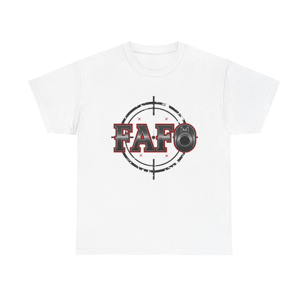 FAFO Gun Barrel T-Shirt — Bold Statement Tee