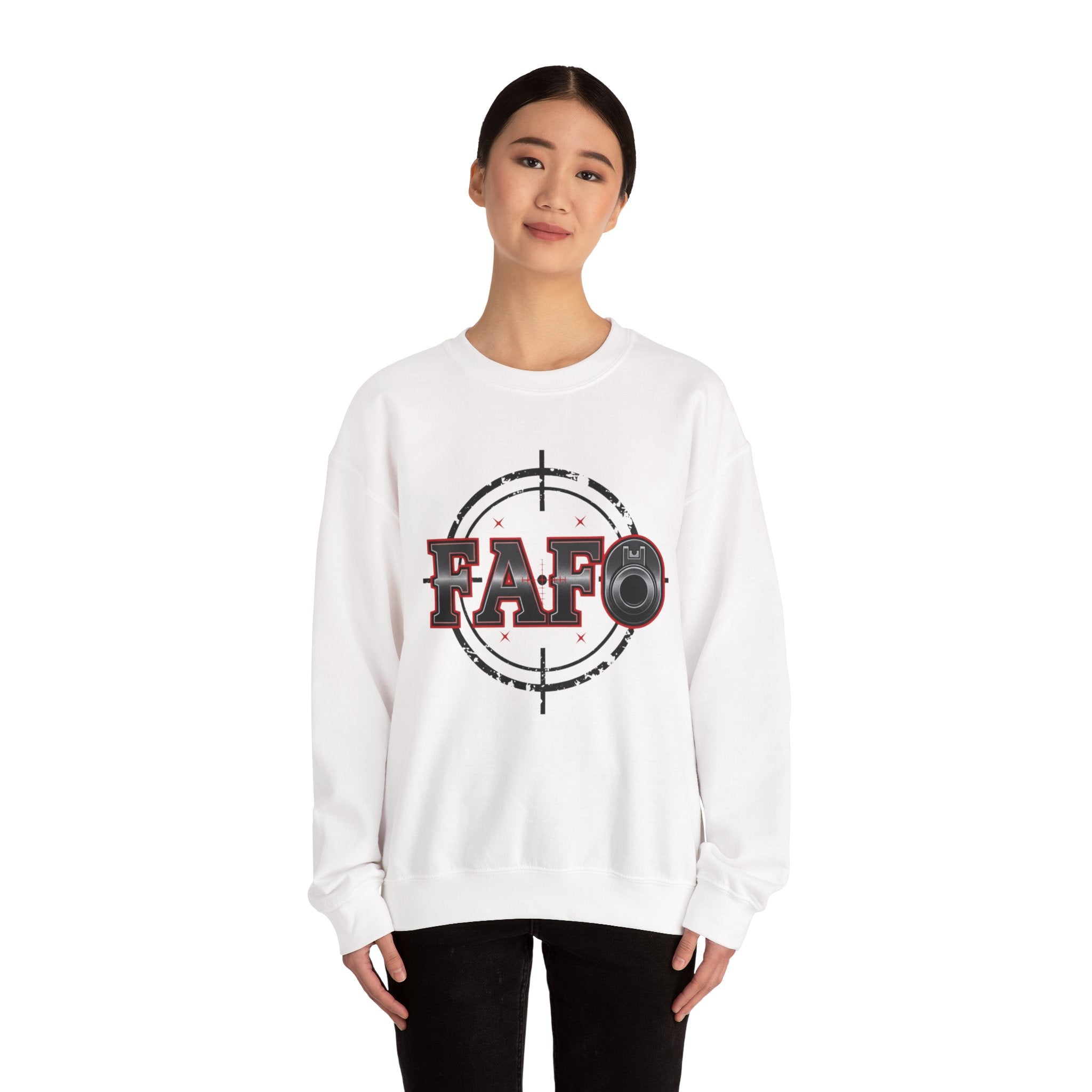 FAFO Unisex Heavy Blend Crewneck Sweatshirt - Casual & Comfy Style