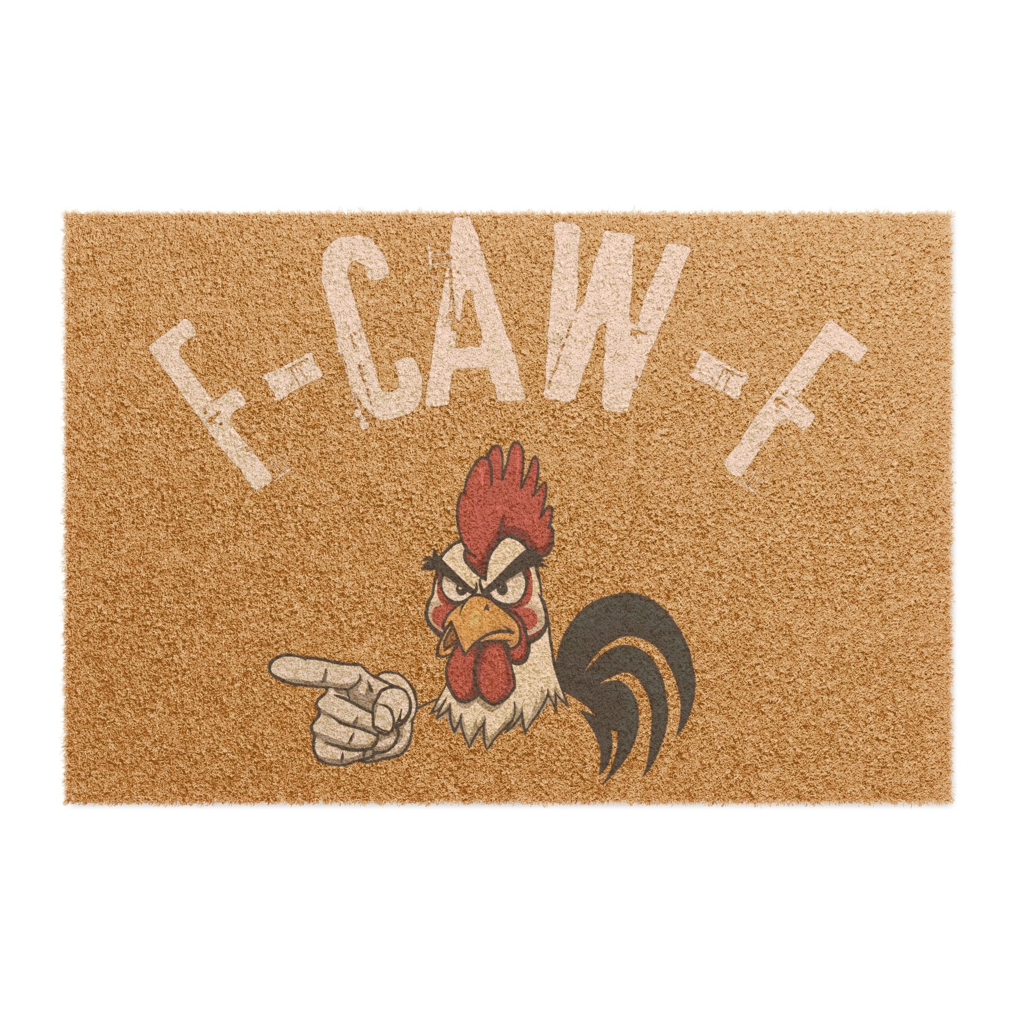 Rooster Doormat with Funny Saying - Perfect for Home Entrance Decor