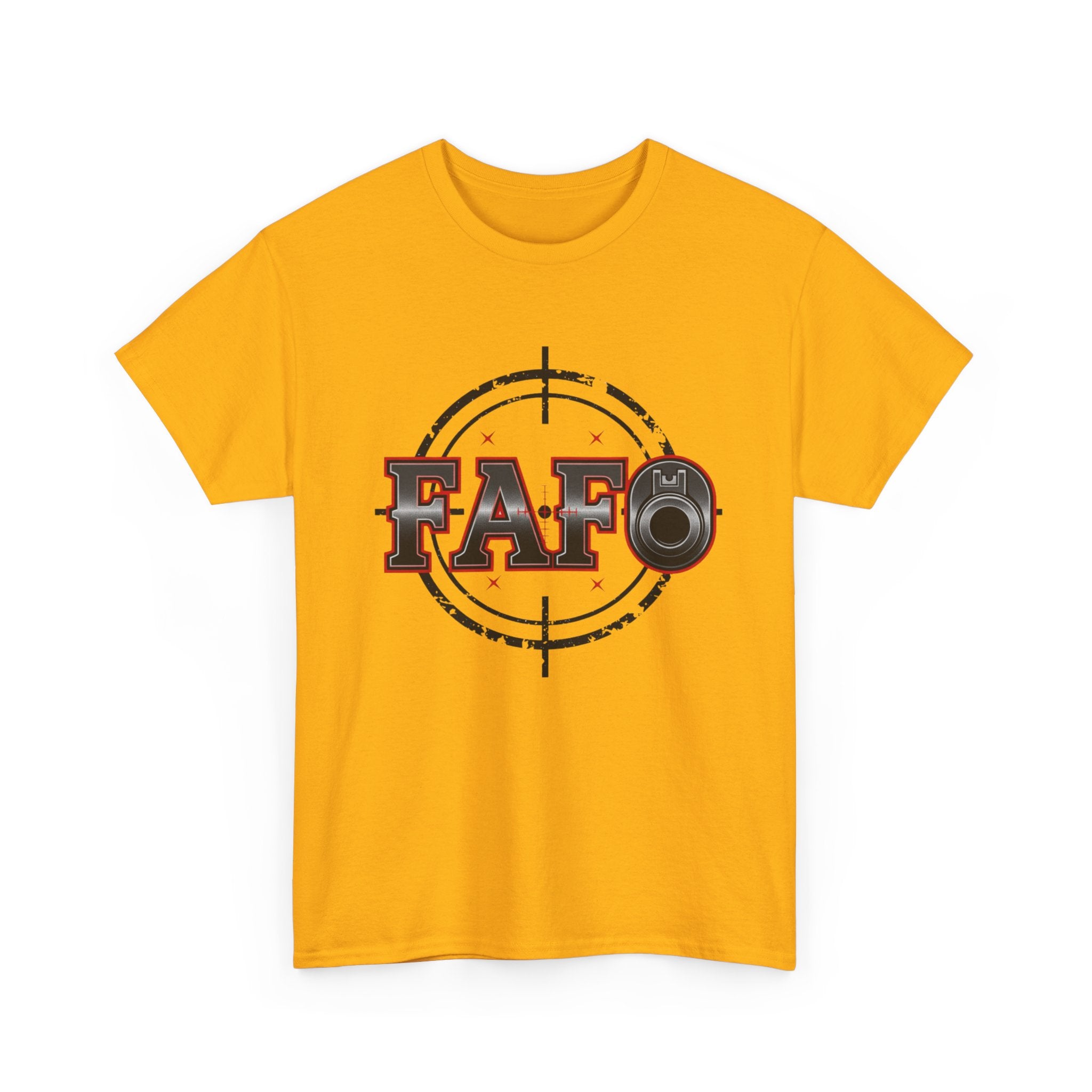FAFO Gun Barrel T-Shirt — Bold Statement Tee